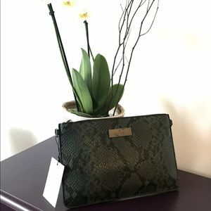 Faux-Leather Arezzo Clutch